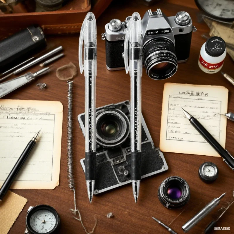 Canetas esferográficas Comfort Grip 0,7 mm - 2 sessões longas de ponta fina