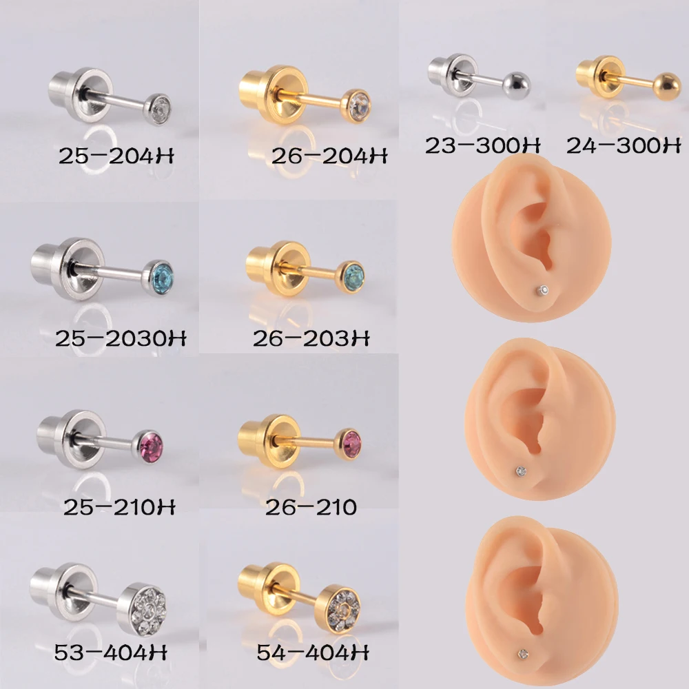 Disposable Ear Piercing Gun Unit Nickel Free Ear Studs Cup Clasp Safety for Baby Woman NO PAIN Sterilized Piercer Tool Machine view 3