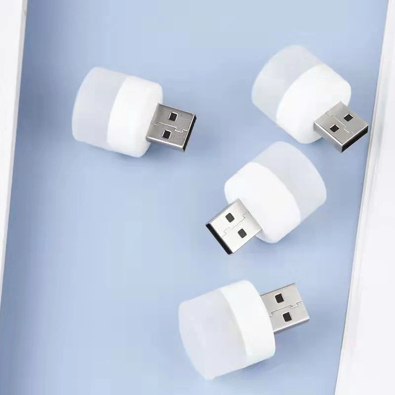 ไฟอ่านหนังสือขนาดเล็กชาร์จไฟได้แบบปลั๊ก USB 1ชิ้นไฟอ่านหนังสือ pelindung Mata LED