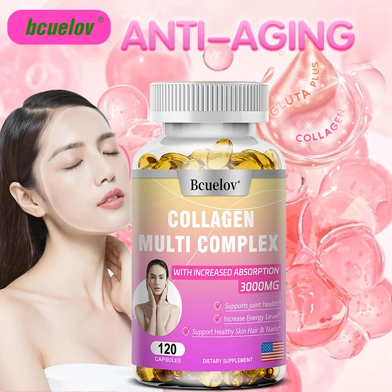 

Collagen Complex - Enhances Absorption, Anti-aging, Whitens Skin, Supplements Antioxidants