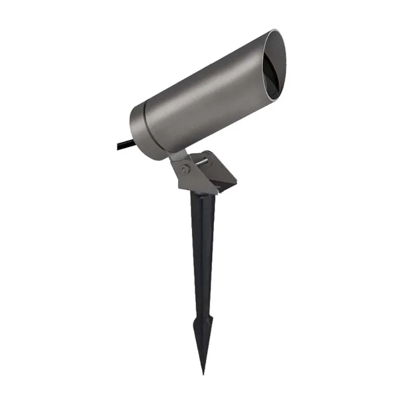 

12W Light Emitting Diode Canopy lighting DMX512 control 36 ° floodlight beam of light cylinder in dark grey 49x 140mm IP65