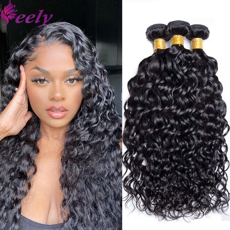 Curly Hair Bundles Brazilian Virgin Weave 3 Bundles 100% Human Hair Extenciones Natural Color Deep Wave Unprocessed Human Hair