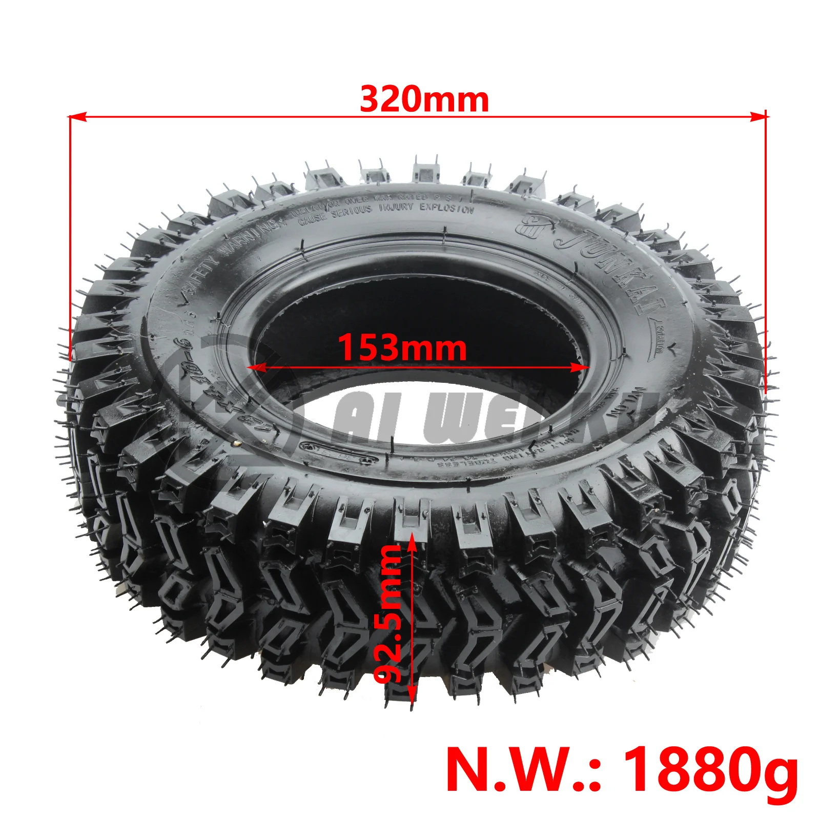 13x4.10-6 Tubeless Tires, ATV/UTV Snow Blower Tire For  Lawn Mower Tires Go Kart Farm Tractor 4 Wheelers Buggy Mini Bikes