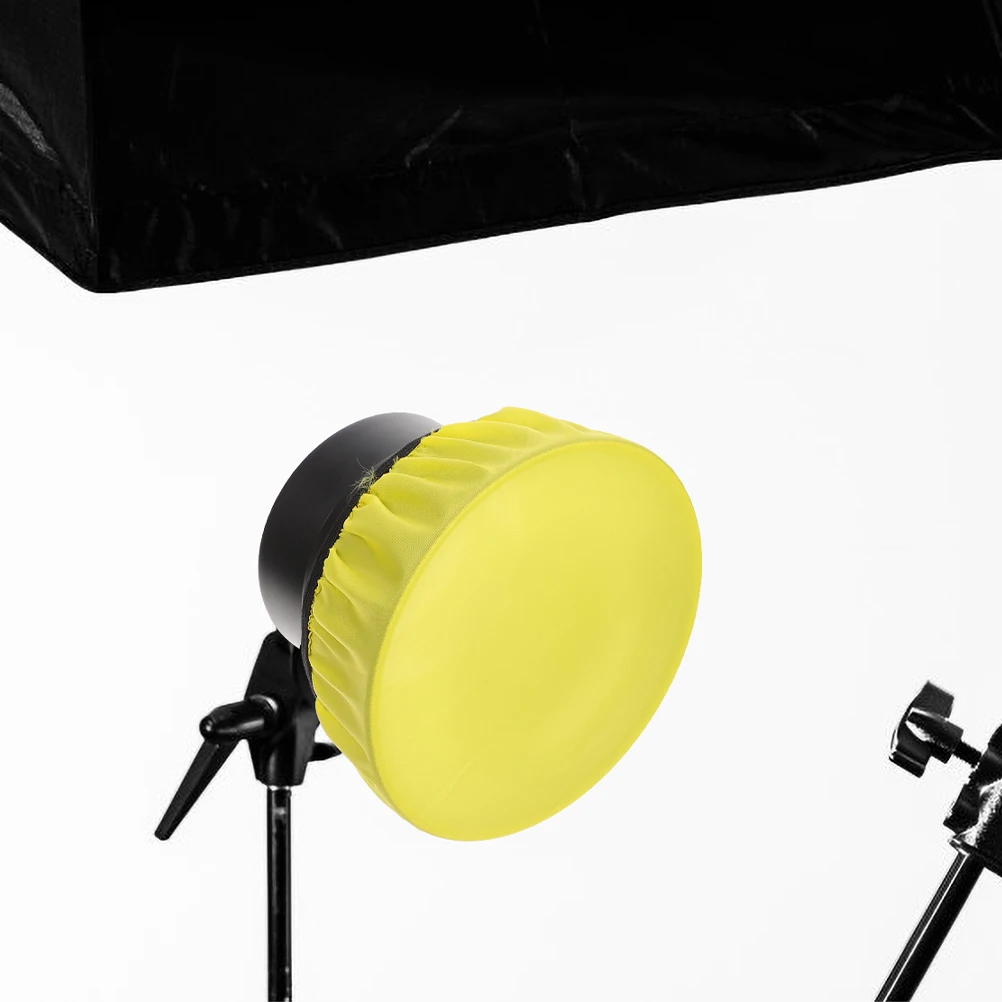 

6 Pcs 18cm Photography Lampshade Soft Light Diffuser Covers Flash Lamp Shade Elastic Round Photo Cover Universal