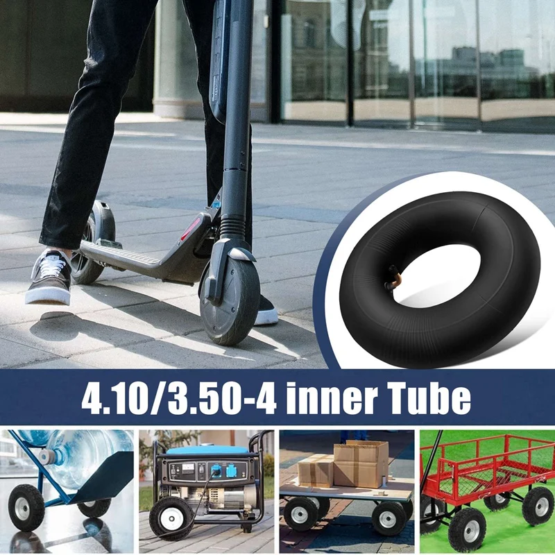 4.10/3.50-4 Inner Tube For Wheelbarrows, Tractors, Mowers, Carts Electric Three-Wheel Four-Wheel Scooter ATV