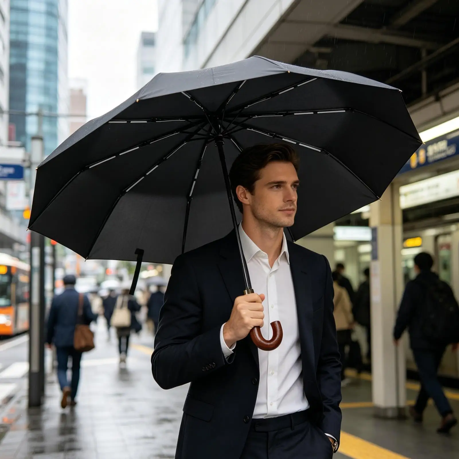 

Automatic Umbrella Sun Protection Windproof Travel Windproof Umbrella For Women Men Travelers Students Tourists Daily Commute