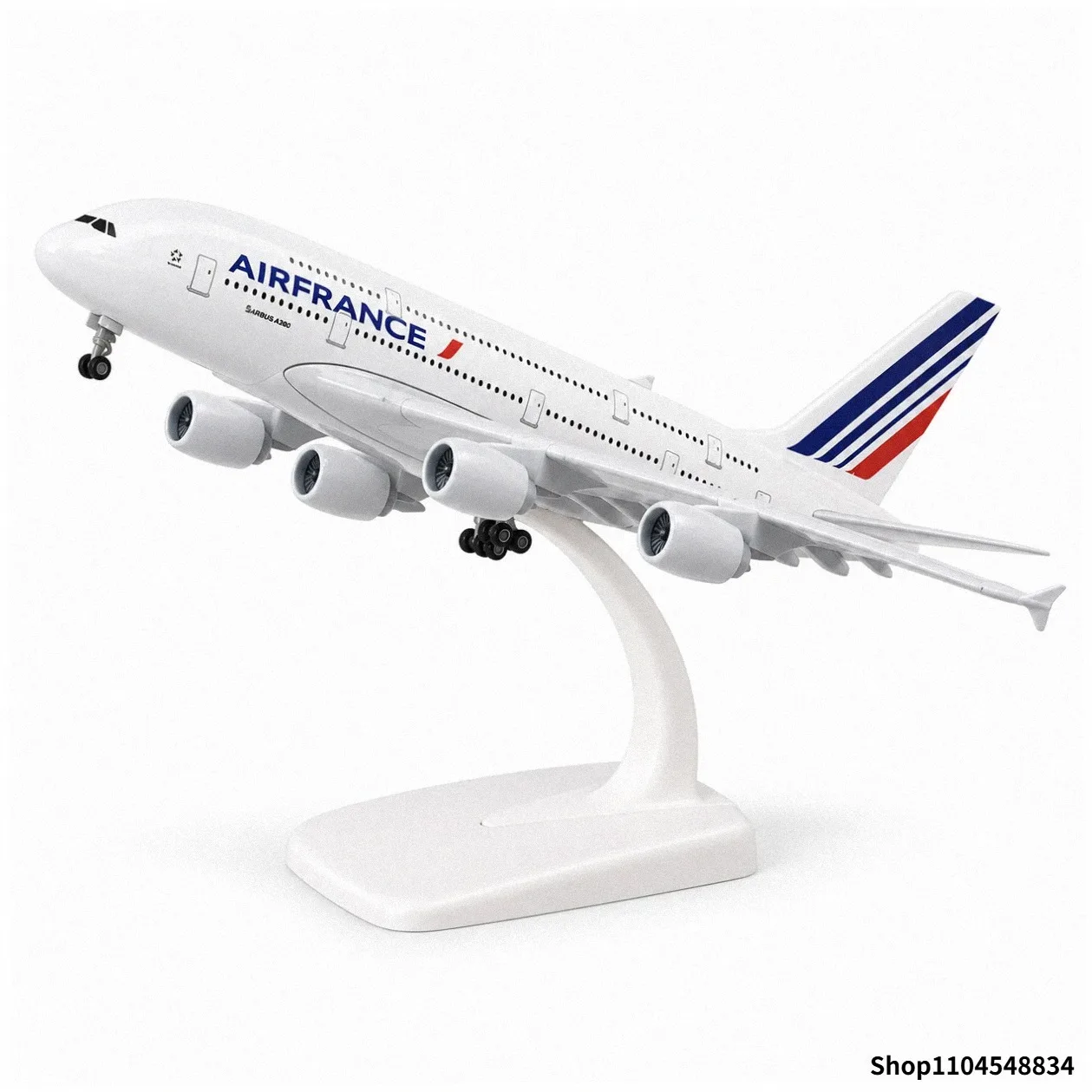 Airbus A380 Air France 20cm Diecast Metal Plane Model Toy with Stand Landing Gear Collectible Gift Desk Decor for Aviation