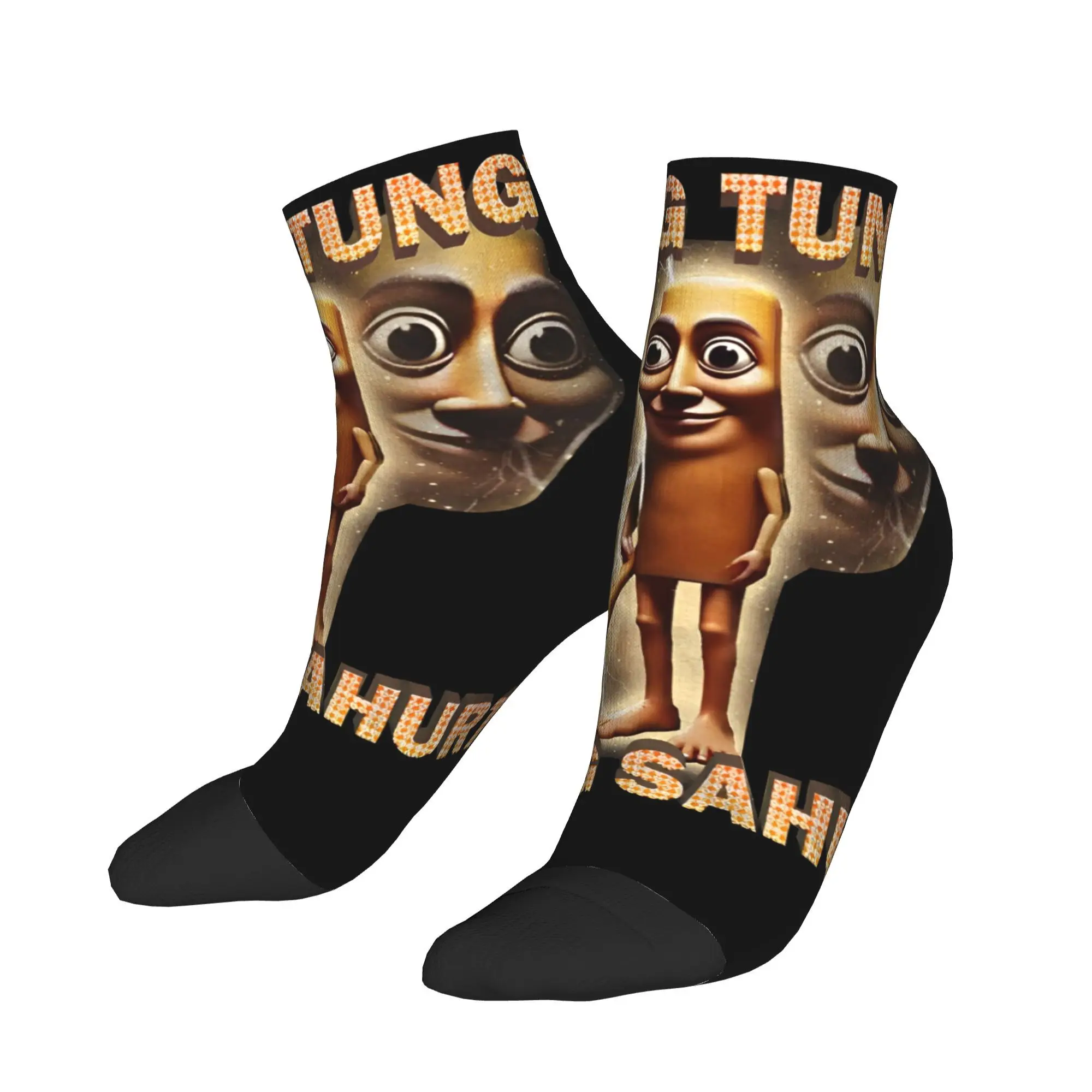 

Носки до щиколотки для мужчин унисекс Tung Tung Sahur Забавные повседневные носки с графическим рисунком Нескользящие высококачественные осенние носки в стиле Харадзюку