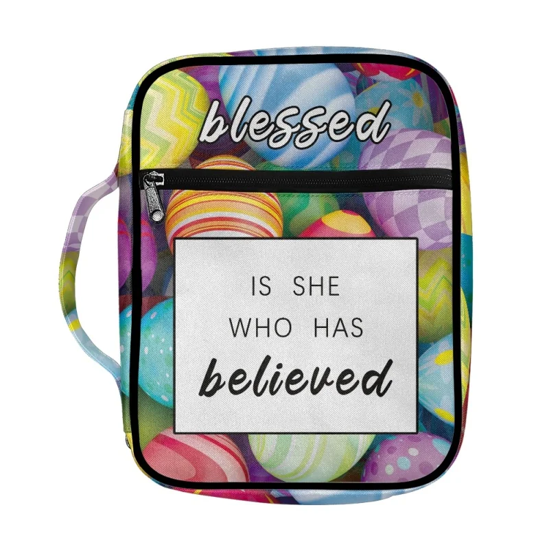 Bolso de la Biblia para mujer, bolsa grande personalizada con marcapáginas, estuche de transporte portátil para niñas, regalo cristiano católico, 1 piezas