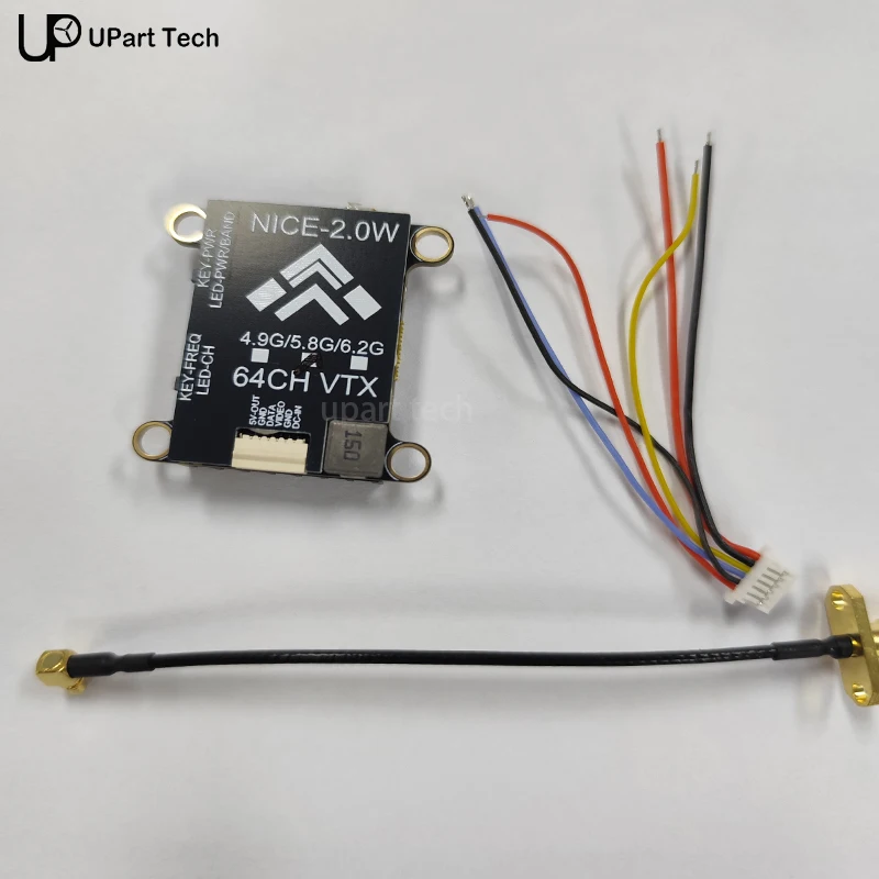

5.8G 2W VTX With MMCX Antenna 2000Mw 64CH FPV Video Transmitter PAL/NTSC Support OSD for FPV Long Range RC Drone-N35R