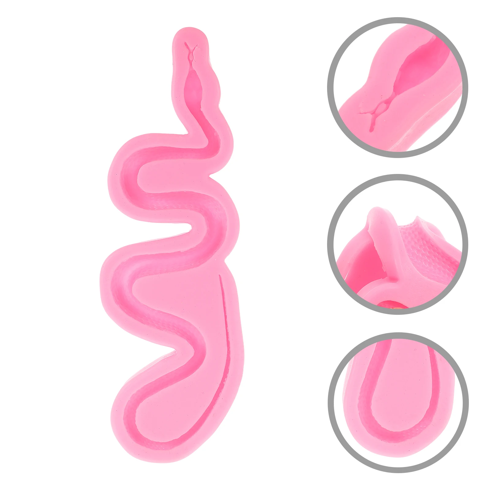 

Large Size Silicone Snake Mold for Resin Earrings Pendants Jewelry Making Supplies Realistic Molds for Epoxy