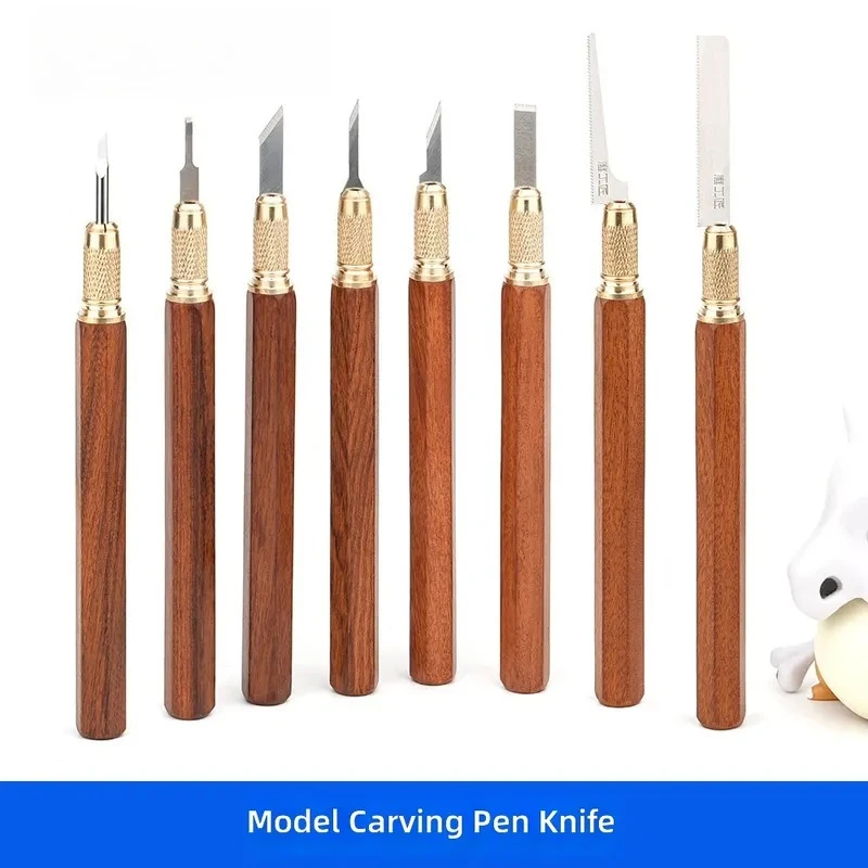 Solid Wood Engraving Pen Alloy Knife Tip Handheld Carving Tool for Woodworking Gundam Model Making Paper Cutting DIY Craft