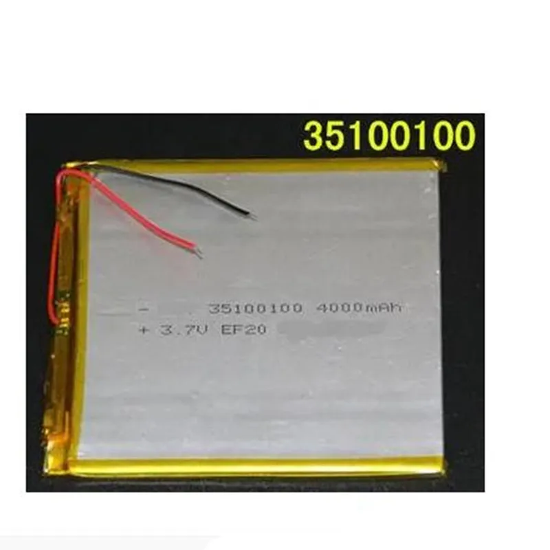 35100100 3.7V 4000Mah Polymer Lithium Ion Li-ion Li-po Rechargeable Battery For Tablet