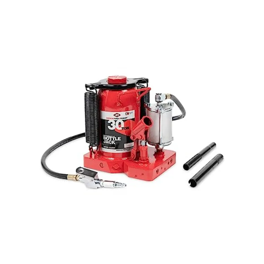 

30 Ton Bottle Jack - Manual Air Assist Hydraulic Jack for Lifting Heavy Trucks Equipment - Super Duty