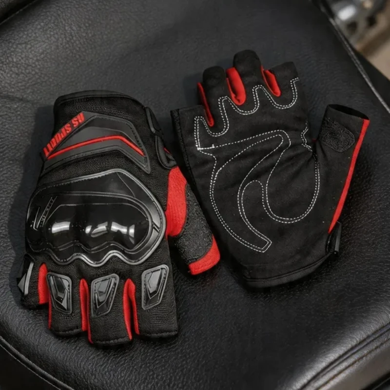 

Летние дышащие мотоциклетные перчатки без пальцев для MTB, велоспорта, езды на мотоцикле и велосипеде, защитное снаряжение для мотоциклистов