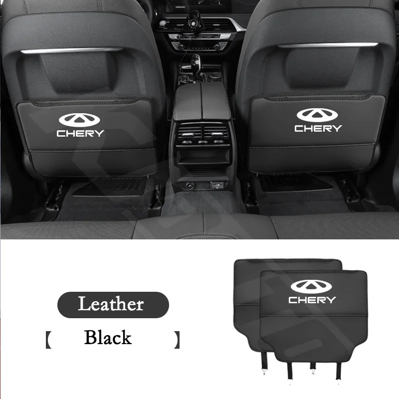 1pc Car Seat Back Storage Bag Rear Backrest Protection Anti-kick Pad For Chery Tiggo 7 4 8Pro Tiggo 5X 3X Arrizo 5 8 Omoda 5 view 3