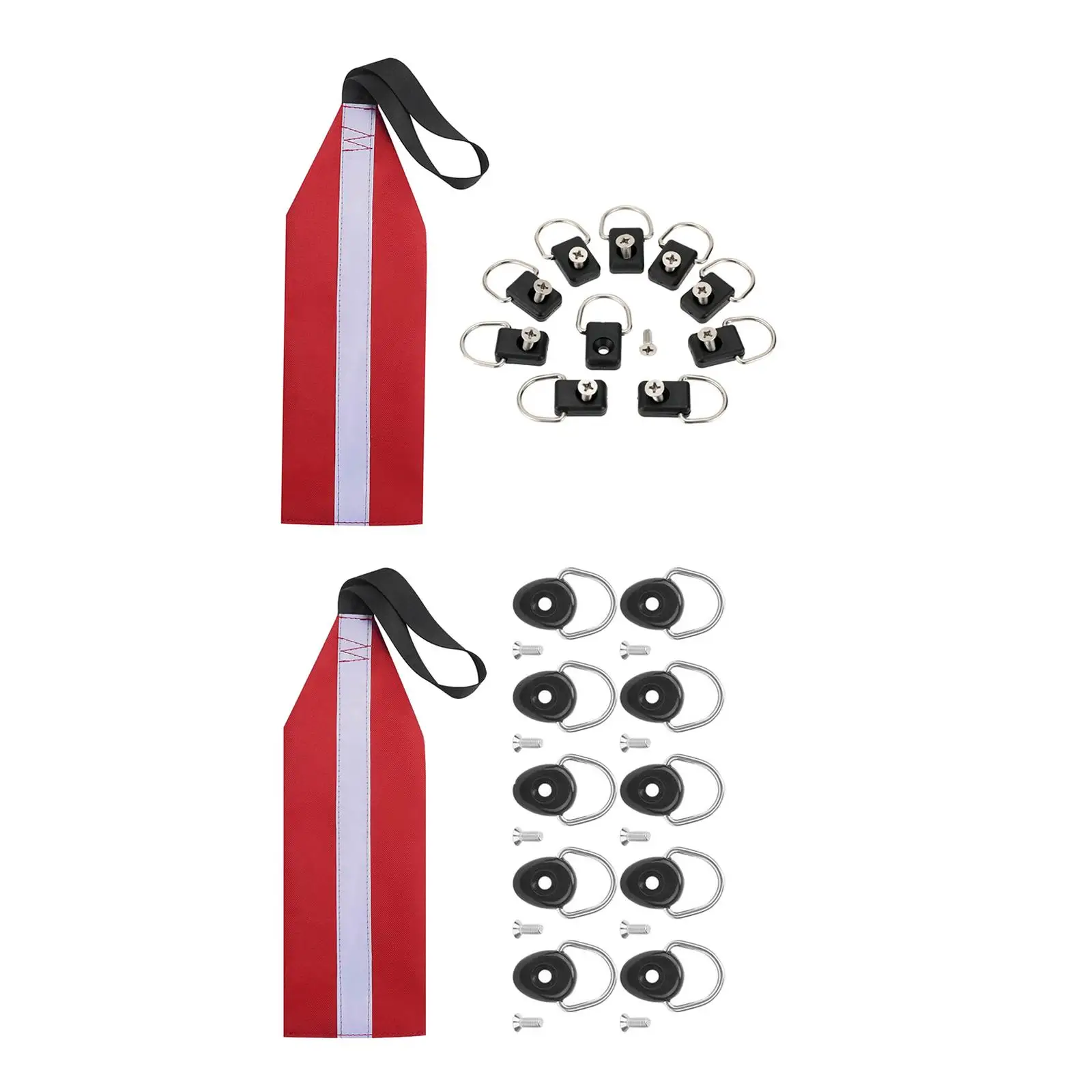 

Kayak Safety Reflective Canoe Warning s with D Rings Buckles Yacht, Travel Sign Accessories