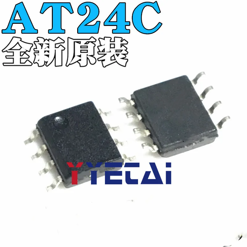 TAI 20PCS New AT24C128 24C128 AT24C128N AT24C128AN SOP-8 Patch 8 feet