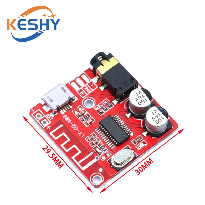 DIY Bluetooth Audio Receiver Board Bluetooth 5.0 MP3 Lossless Car Audio Decoder Board Wireless Stereo Music Module 3.7-5V XY-BT