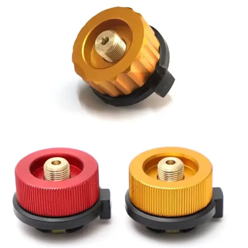 

Outdoor Camping Hiking Stove Burner Adaptor Split Type Furnace Converter Connector Auto-off Gas Cartridge Tank Cylinder Adapter