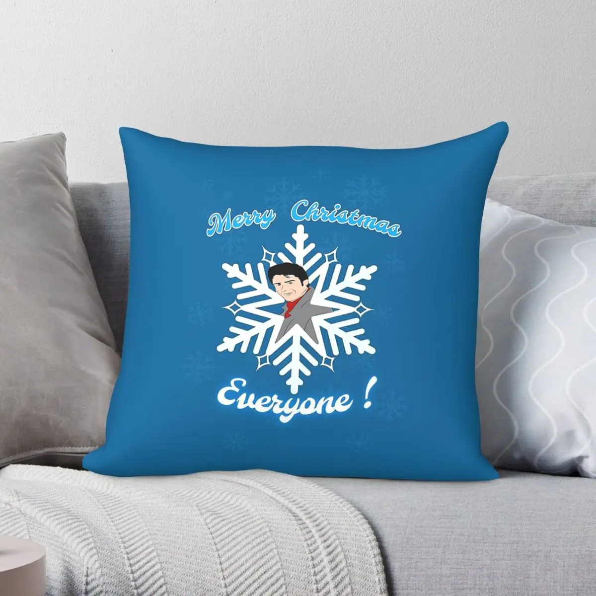 Shakin Stevens Merry Christmas Everyone Square Pillowcase Polyester Linen Velvet Printed Pillow Case Home Cushion Cover 45x45