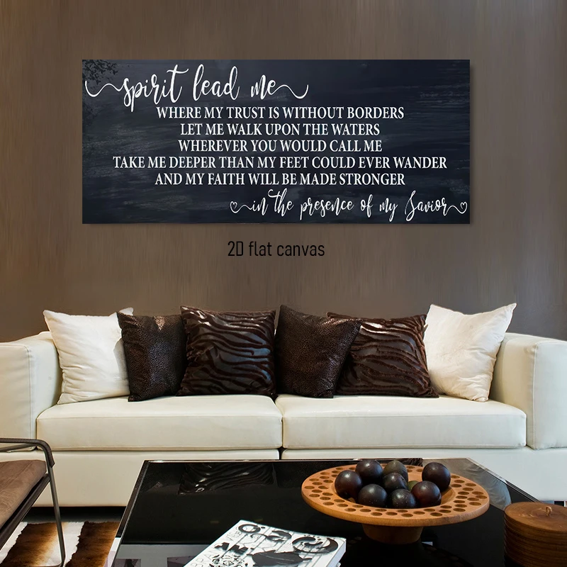 1 piece of Christian inspirational canvas decorative painting, symbolizing boundless spiritual guidance, trust, and the power of