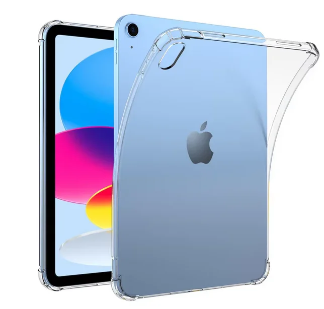 

Противоударный чехол для планшета Apple iPad Pro 9,7, 10,5, 11, 12,9, iPad Air 2018, 2020, 2021, 2022, гибкий мягкий силиконовый прозрачный чехол