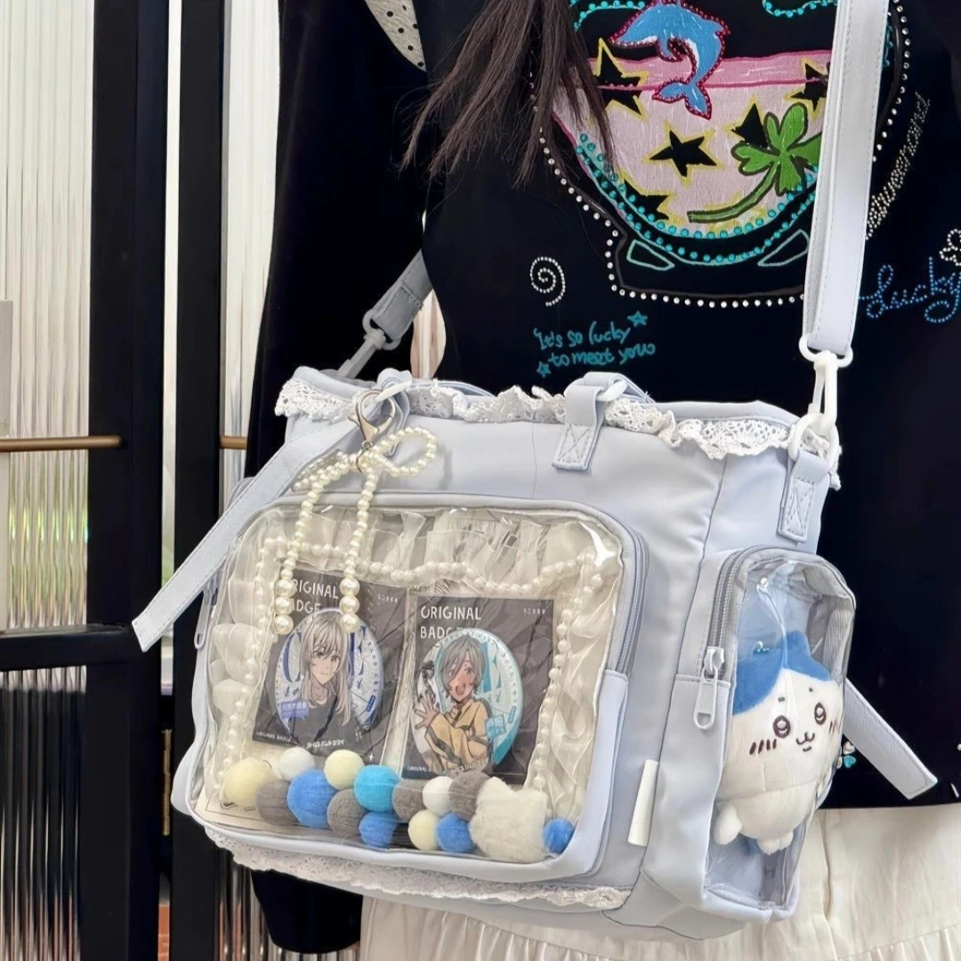 Kawaii Shoulder Bag Transparent Crossbody Doll Bag Transparent Itabag  Anime Tote Bag For Travel Casual Outings Shopping