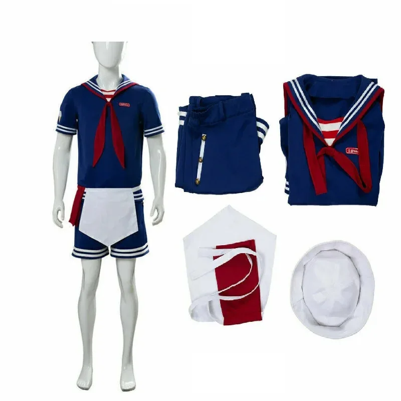 أزياء أنيمي التأثيرية للرجال الموسم 3 ستيف هارينجتون سكوبس أهوي الكبار الاطفال أزياء البحرية التأثيرية أزياء الهالوين التأثيرية 72th