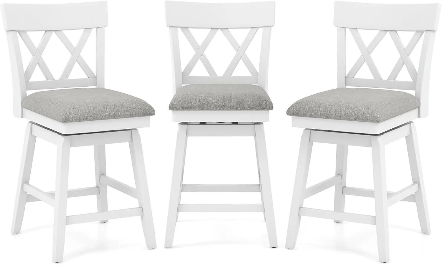 Costway Bar Stool Set Of 3 For Kitchen Island, 26