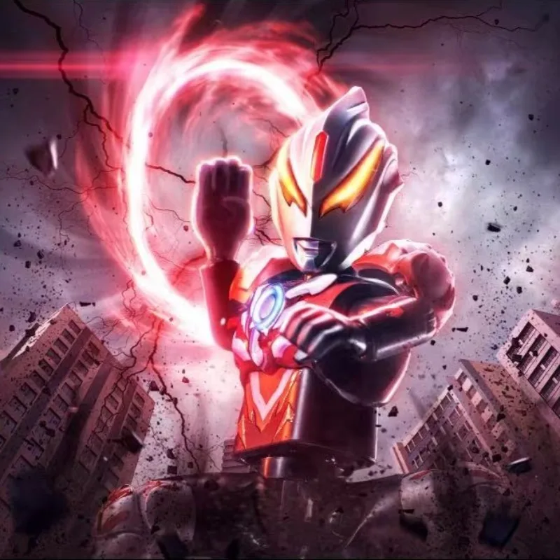 Blokees Ultraman Galaxy Version Chapter 14 Kaiser Belial Shining Ultraman Zer Ultimate Final Movable Model Splicing Toy Gift #2