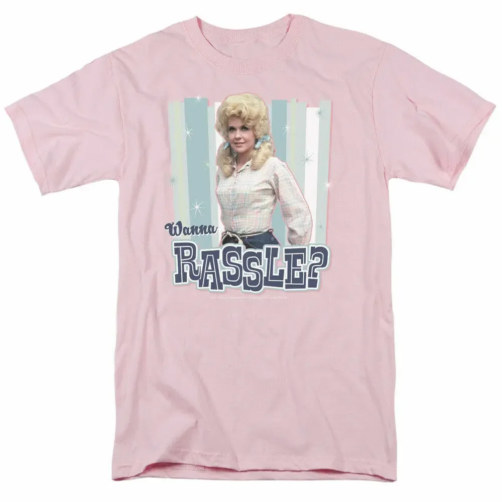 The Beverly Hillbillies Wanna Rassle T Shirt Mens Licensed Classic Tv Light Pink