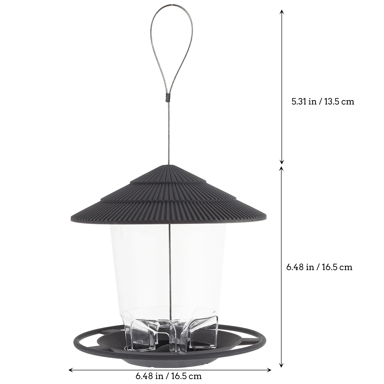 

Hanging Stainless Steel Bird Feeder Large Capacity Easy Refill Clean Garden Garden Bird Feeder Outdoor Pet Supplies