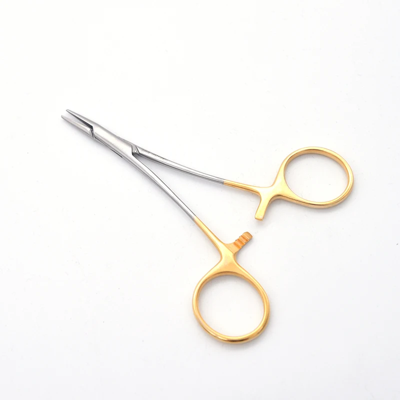 Gold Handle TC Needle Holder Mayo Hegar Needle Holder