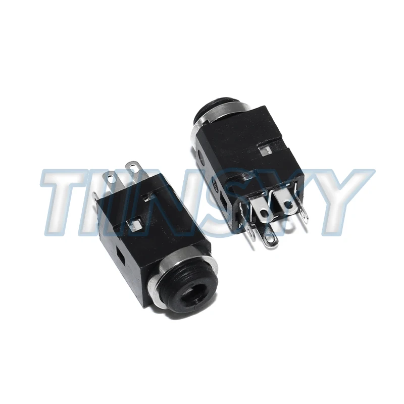 5Pcs 3.5mm 3/4/5 Pin Vertical Socket Female Socket Jack with Screw 3.5 Audio Headphone Connector PJ-341 Earphone Hole