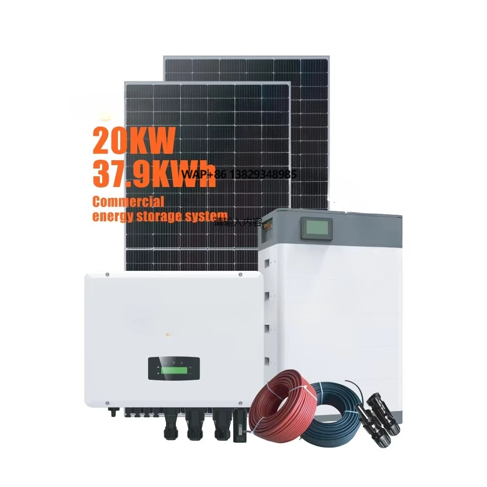 For Bluesun Complete 10kw 20kw 30kw 50kw Solar System Energy Storage 100kwh IP65 Protection CAN Communication Port Split Type