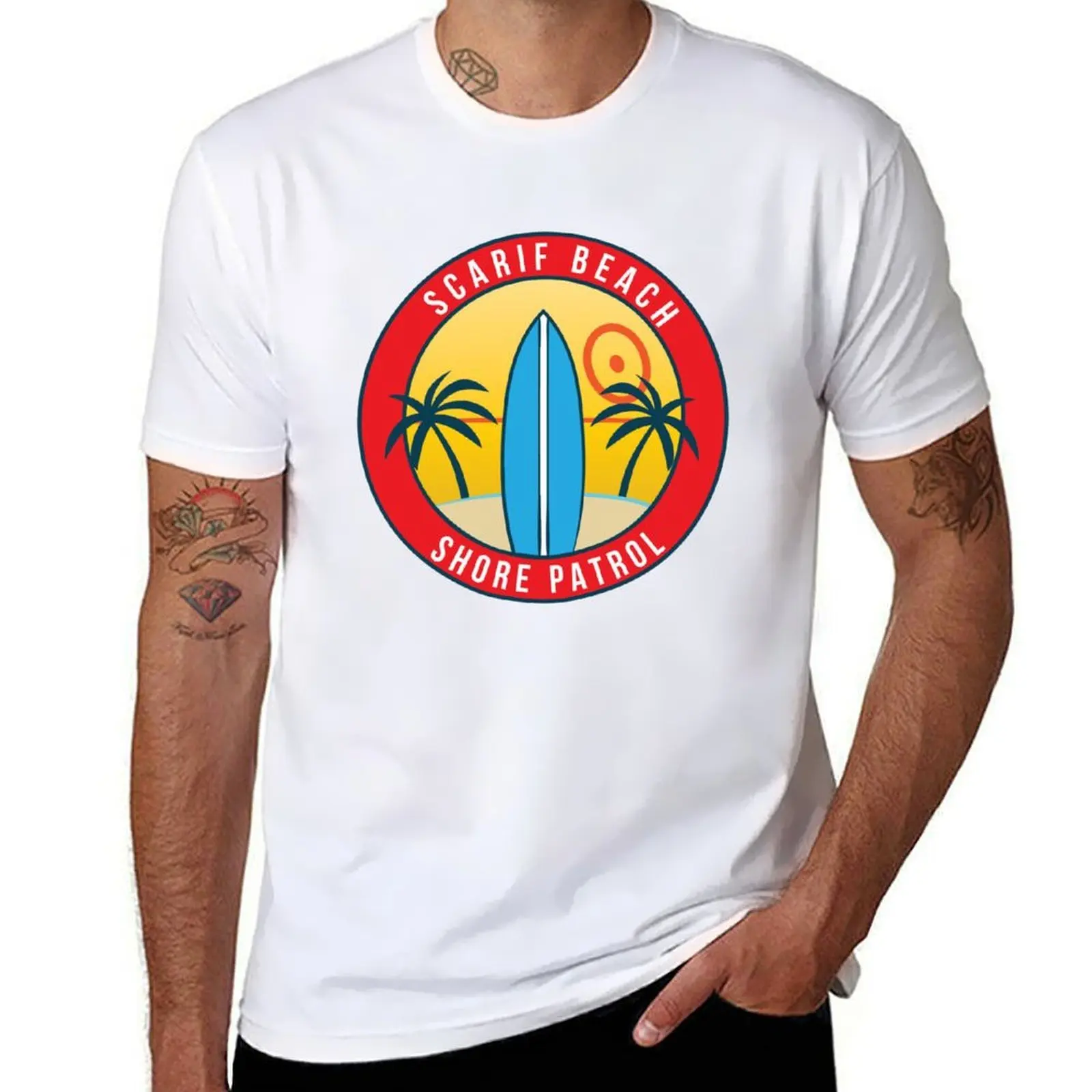 

Scarif Shore Patrol T-Shirt t shirts for man graphic funny t shirt personalised man t shirts cotton T-shirt