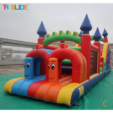 by ship to door, commercial Inflatable Obstacle Course, bouncer Slide Inflatable Obstacle course team work Interactive games