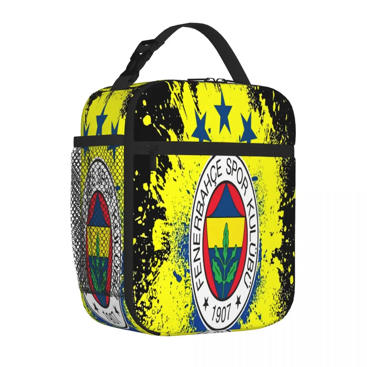 Hot Sale In My Life Only Turkey Fenerbahce Striped Insulated Food Bag Hiking Snack Insulated Lunch Bag