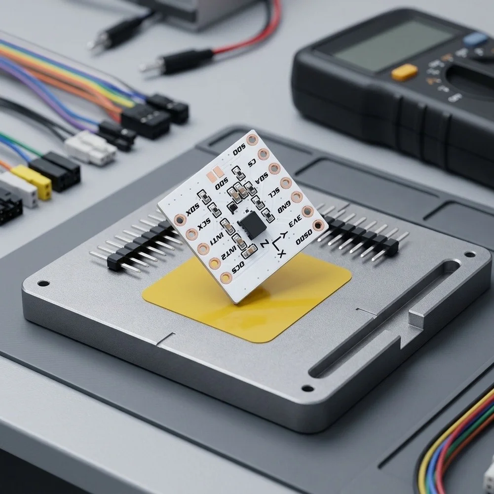 1set LSM6DSV + QMC6309 Module 6-axis Motion Sensor For SlimeVR For Smol Slime Trackers Easy Installation