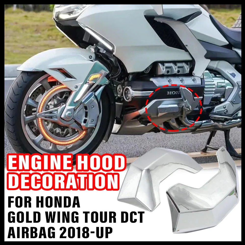 

Motorcycle Accessories For Honda Goldwing GL1800 GL 1800 F6B 2018 2019 2020 Chrome-Plated Engine Cover Decoration 2 pieces of
