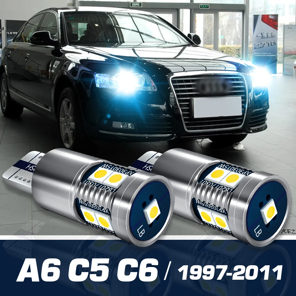 

2x LED Parking Light Clearance Bulb Canbus Accessories For Audi A6 C5 C6 1997-2011 2002 2003 2004 2005 2006 2007 2008 2009 2010