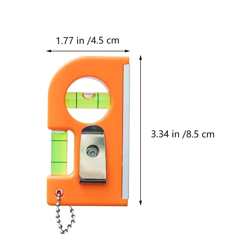 2 Pcs Mini Portable Magnetic Bubble Level Ruler High Precision ABS Aluminum Alloy Horizontal Measuring Tool For Home Industrial