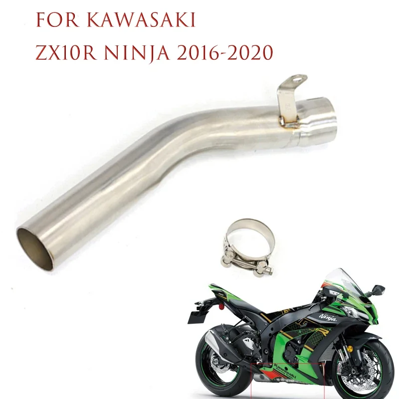 

Delete Catalyst for Kawasaki ZX10R Ninja 2016-2020 Stainless Motorcycle Exhaust Pipe Middle Link Tube Original Muffler Pipe