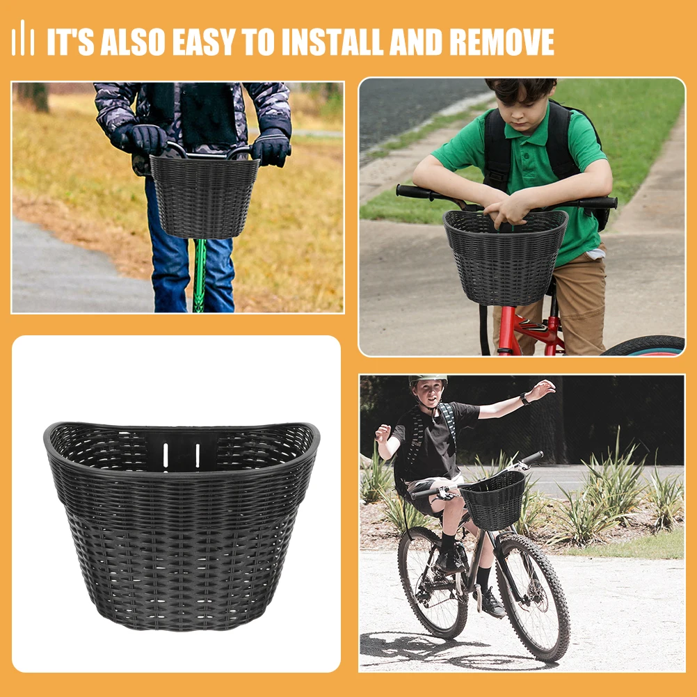 

Vintage Style Plastic Handlebar Mount Scratch Resistant Lightweight Durable Storage Bicycle Scooter Rack Bike Bicycle Front