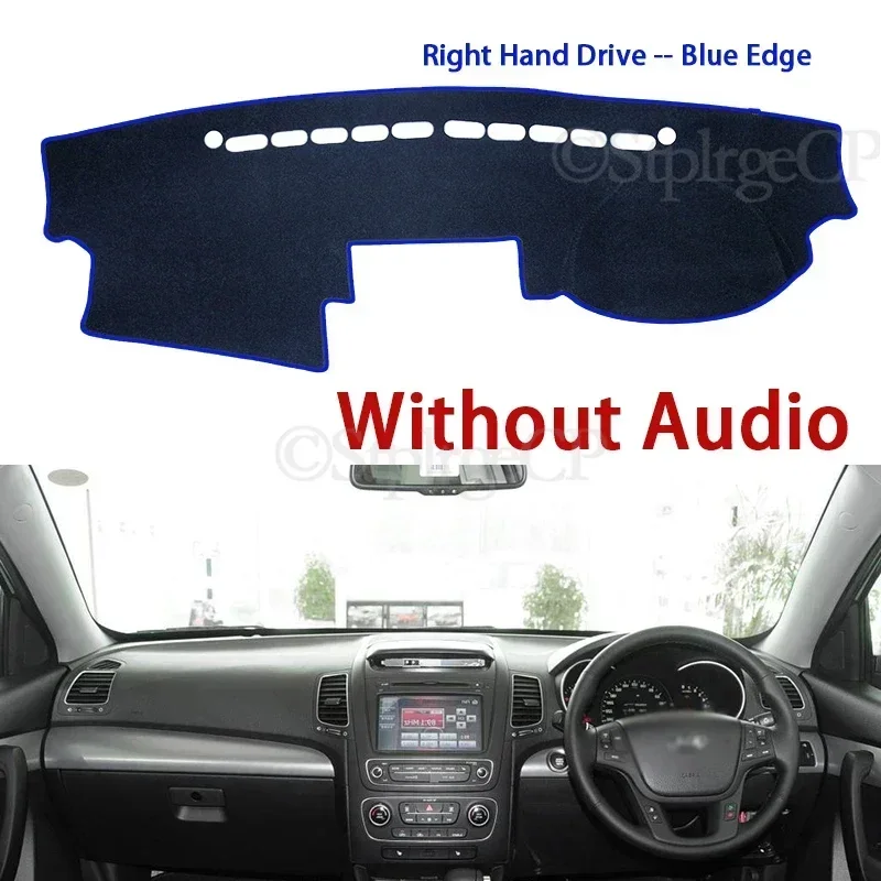 For KIA Sorento 2013 2014 XM Facelift Anti-Slip Mat Dashboard Cover Pad Sunshade Dashmat Caerpet Anti-UV Protect Car Accessories