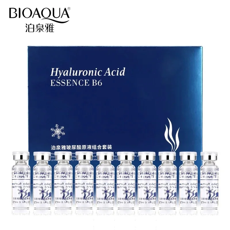 BIOAQUA 10 stks/partij Hydraterende Vitaminen Hyaluronzuur Serum Gezichtsverzorging Anti Rimpel Anti Aging Collageen Essentie Vloeistof