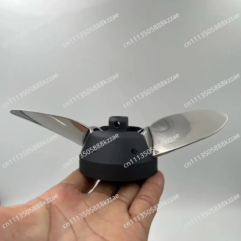 6374/6384 Folding Propeller Stainless Steel | 2-Blade Kayak Thrust Prop for Efoil/Outboard Motor | Foldable Prop