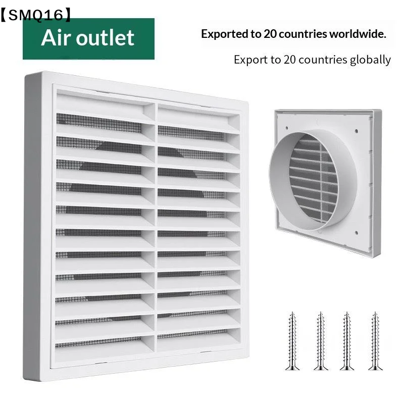 1Pcs Durable PP Air Exhaust Outlet Fresh Efficient Ventilation Grille For Wall Ceiling Openings Vermin Rodent Protection【SMQ】