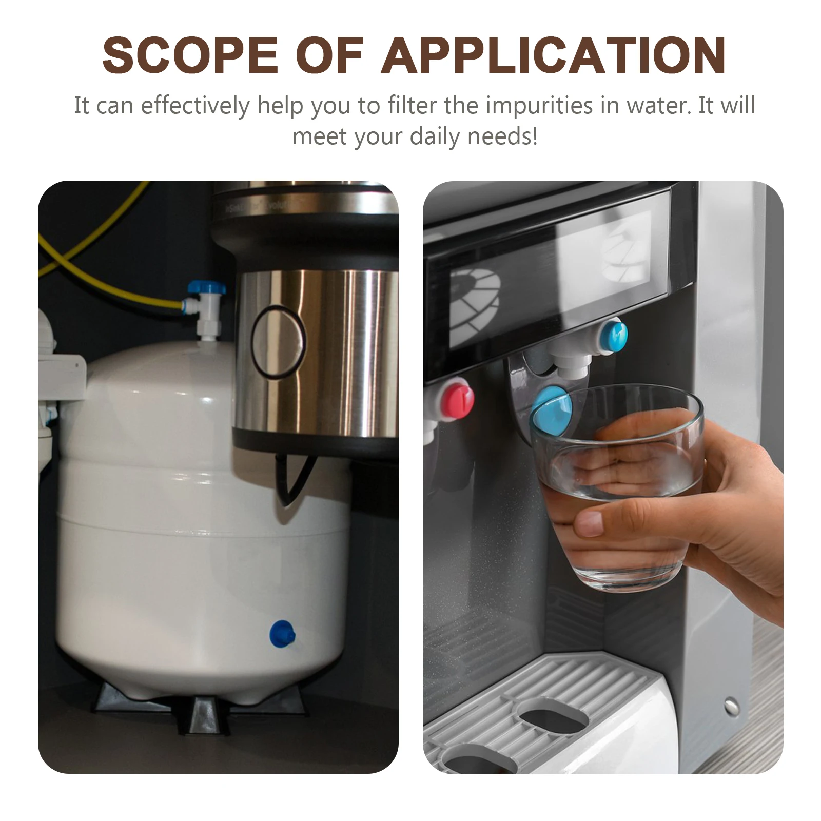 

Water Purifier Explosion-Proof Filter Bottle Replacement for Kitchen Drinking Water Sediment Filtration Filter Accessories